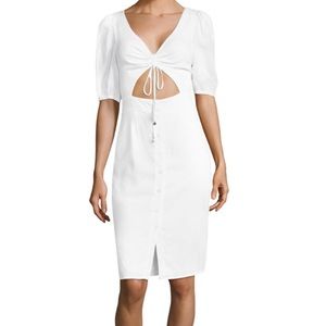 6 Shore Road White Palmetto Linen Dress
